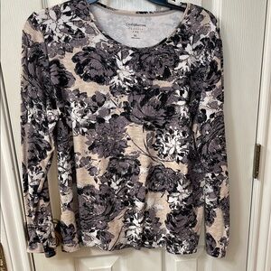 Floral Print Long Sleeve Top